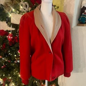 Elegant VTG red coat
